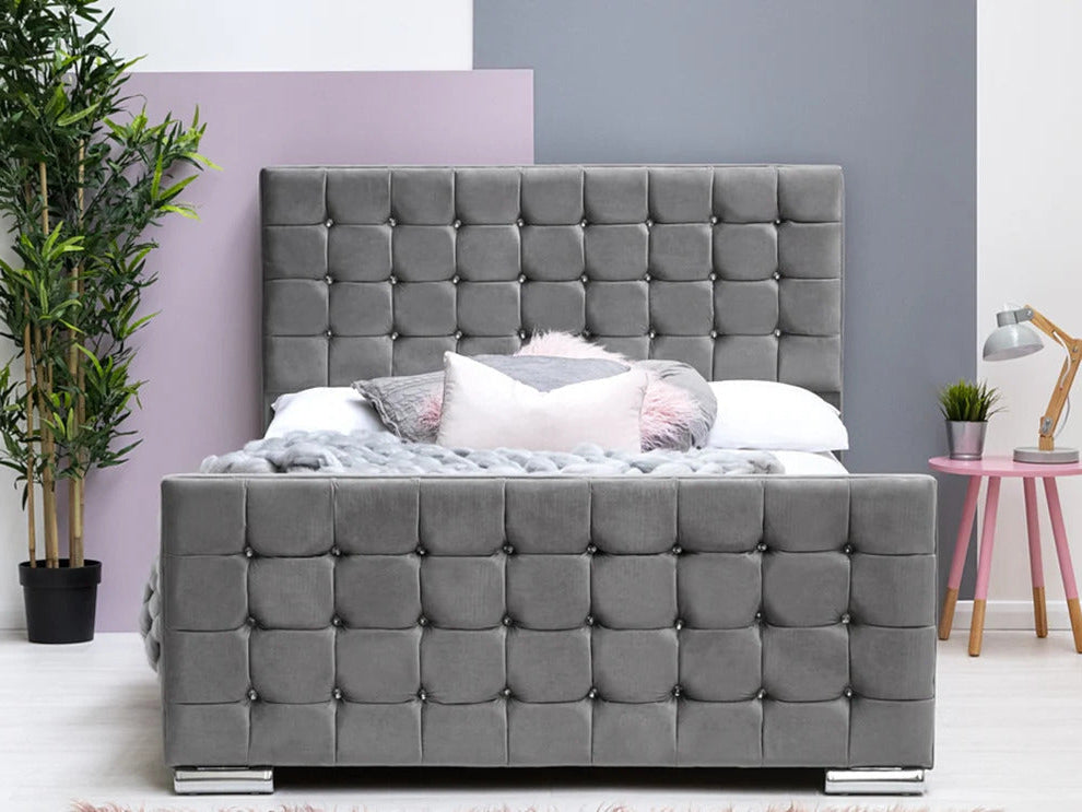 Cubic Design Ottoman Bed | Including Mattress
