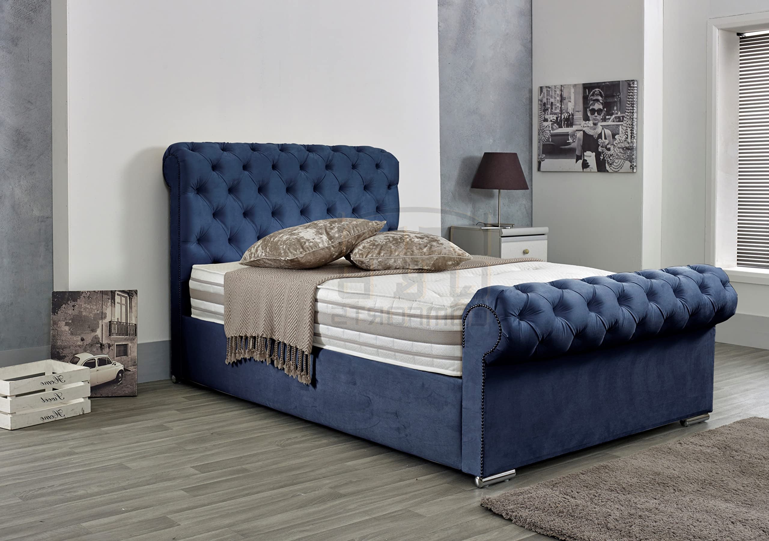 Sleigh Luxury Bed | Including Mattress