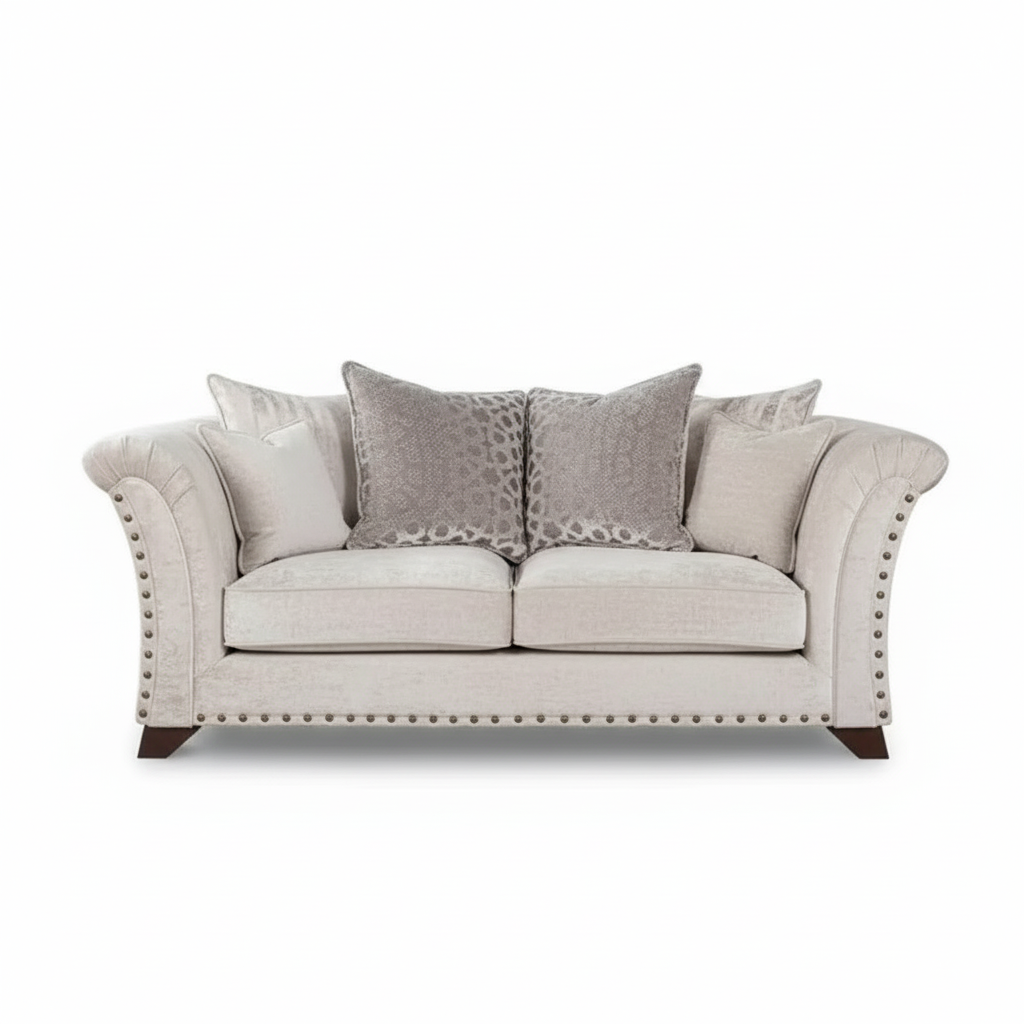 Harrison Scatter Back Sofa | With Footstool