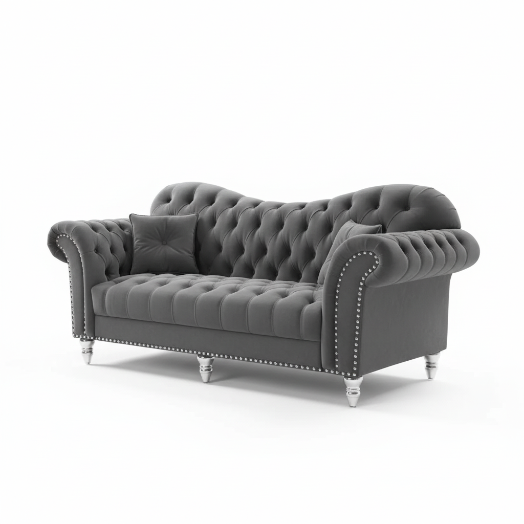 Elegance Chesterfield Sofa | Including Footstool