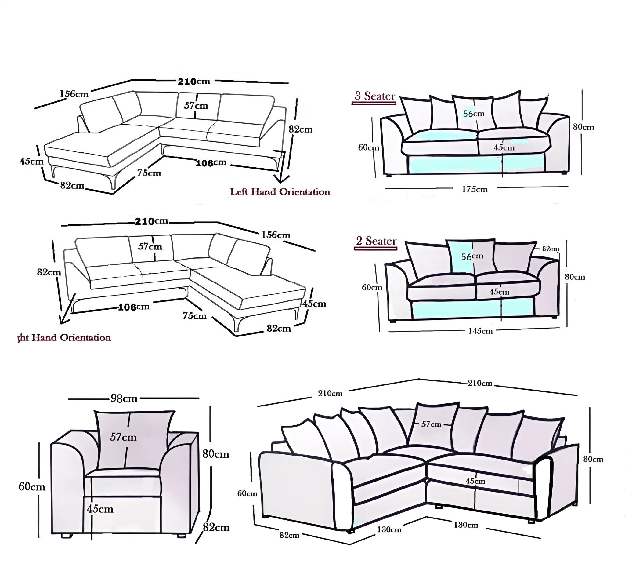 Dylan Sofa | Including Footstool