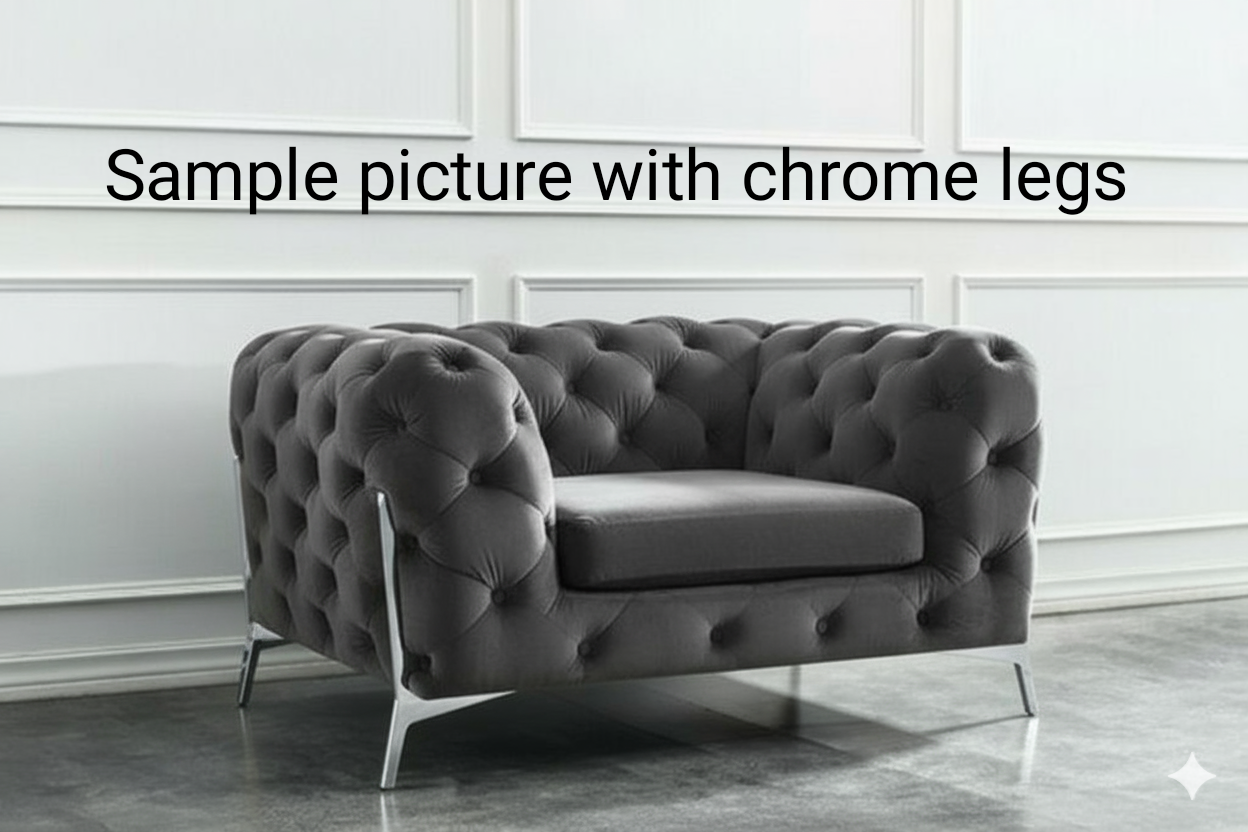 Italian Chesterfield Sofa | Including Footstool