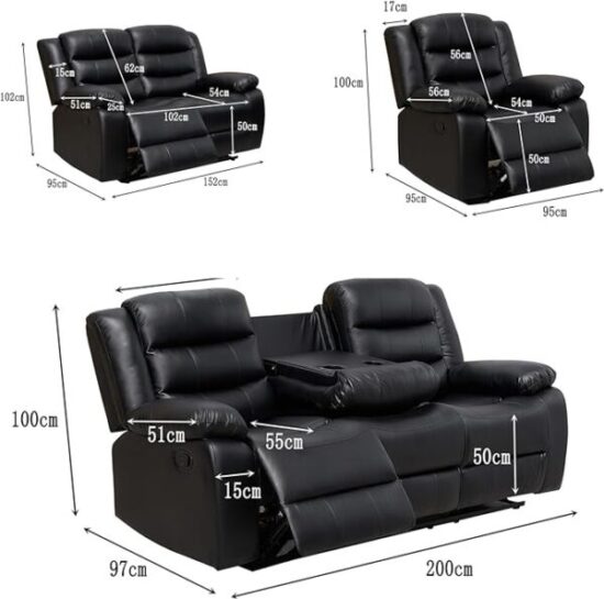 Roma Recliner Sofa