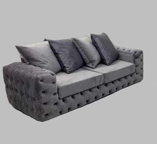 Ashton Chesterfield Scatter Back/High Back Sofa | Including Footstool