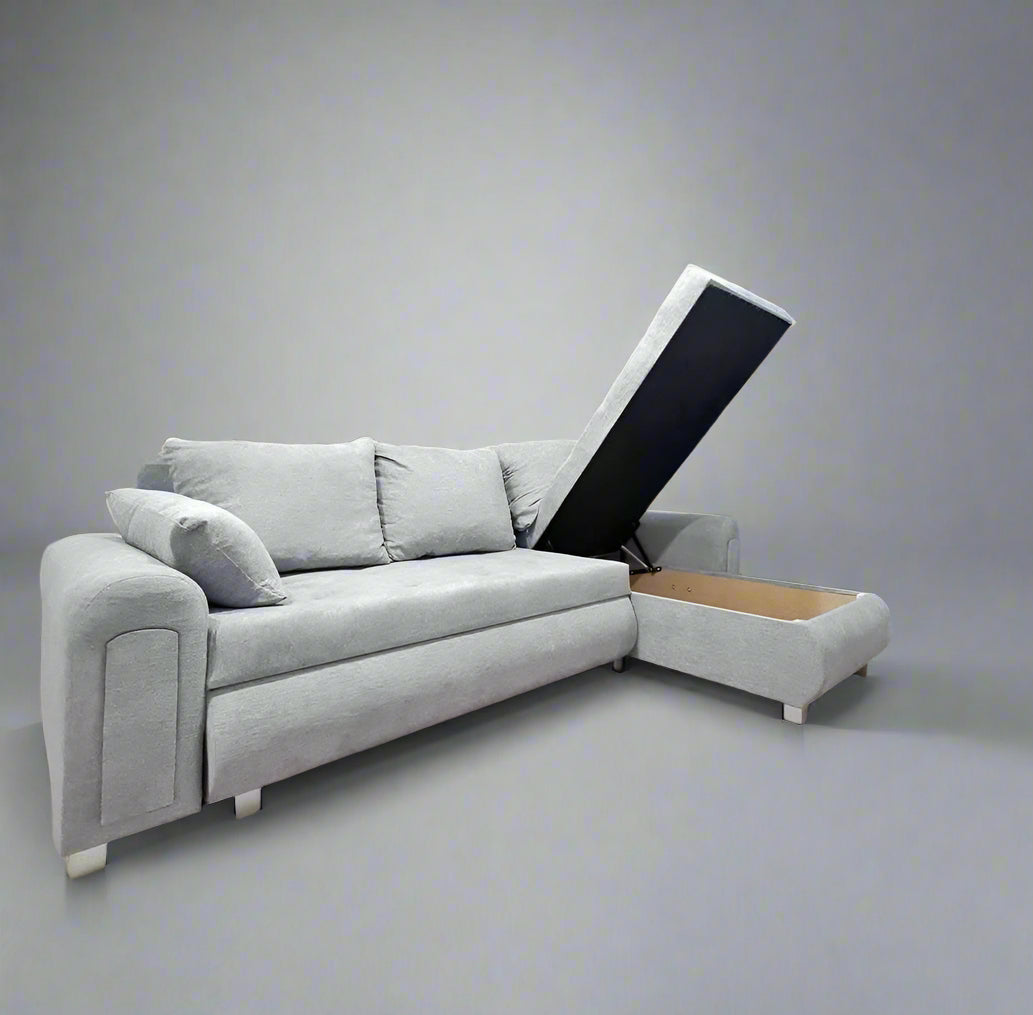 Berlin Sofa Bed | 3 Seater Corner Storage Sofa Bed | L-Shape Sofa Bed